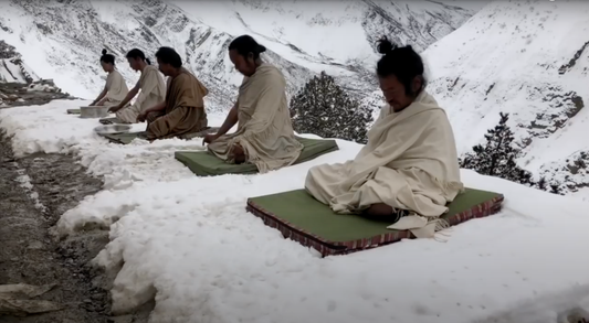 monks meditate snow tummo meditation